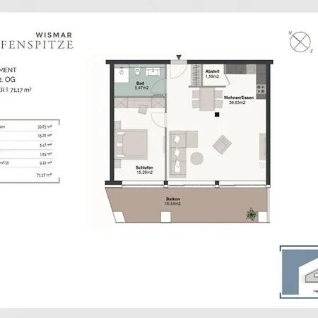 Hafenspitze App 26 Wißmar
